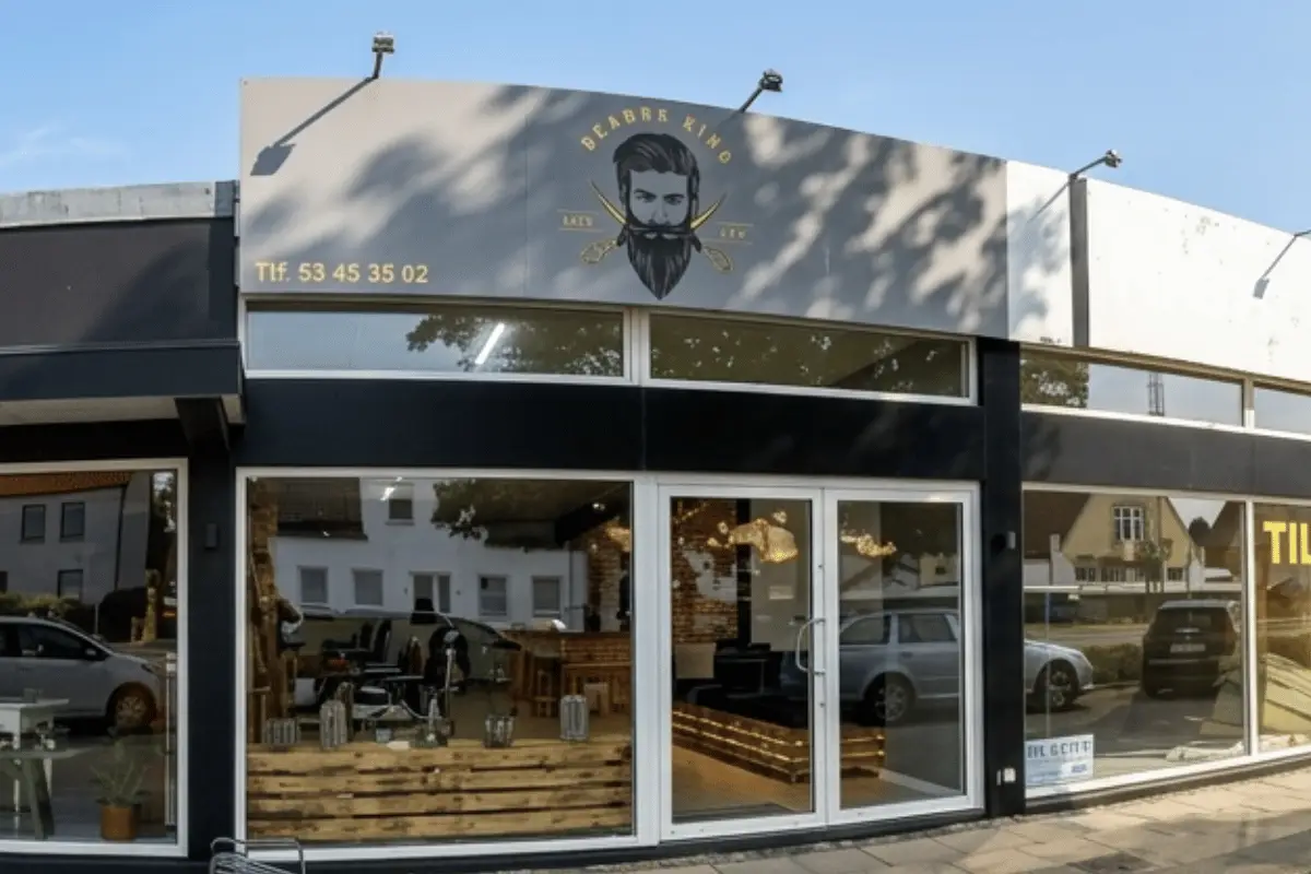 Barber King storefront at Alsgade 54D, Sønderborg